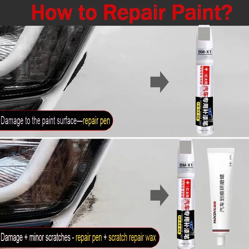 NEW FOR SUZUKI S-CROSS REPAIR PEN DANXIA RED STAR SILVER PEARLESCENT WHITE BLUE ORIGINAL CAR LACQUER