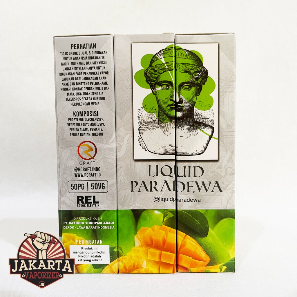 LIQUID PARADEWA MANGGA HERA 60ML 3MG BY RCRAFT X QORY GORY VAPOR