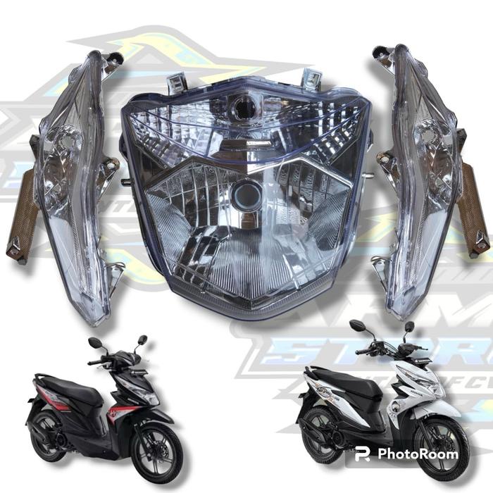 Reflektor+Sen Depan Beat Esp 2017-2019 / Lampu Depan + Sen Depan Beat Street 2018-2019