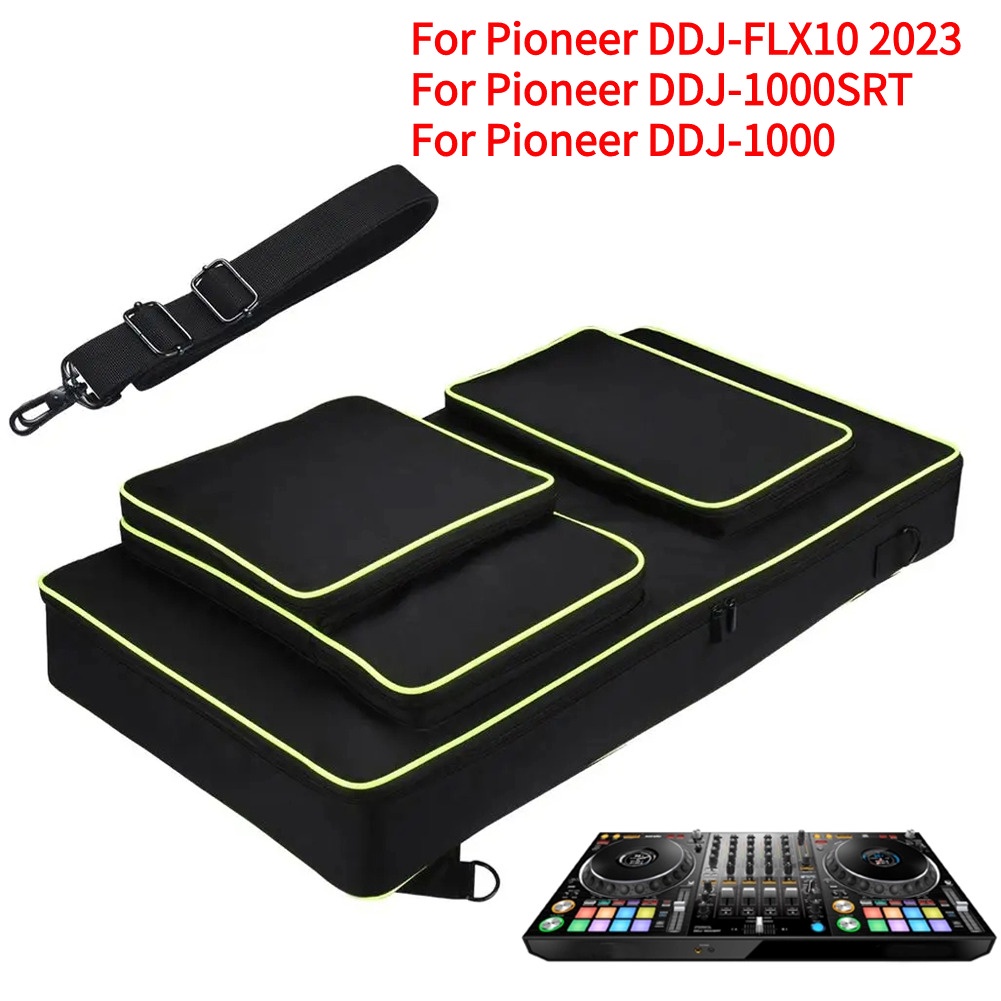 Carrying Case Shockproof DJ Mixer Bag Anti-scratch Thickened Inner Liner with Adjustable Shoulder St