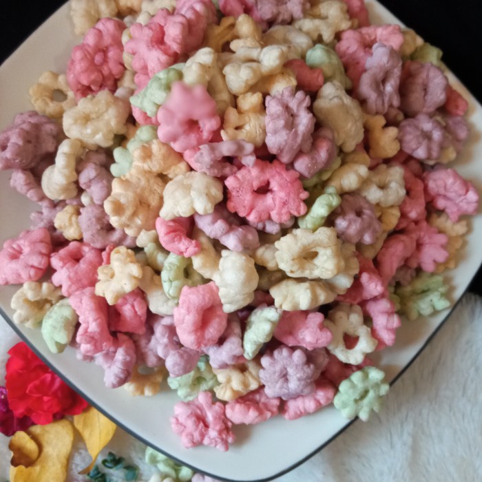 

QD593 Cin cin Rainbow/Kembang Andul / Cemilan Instan/ Snack Kiloan PROMO