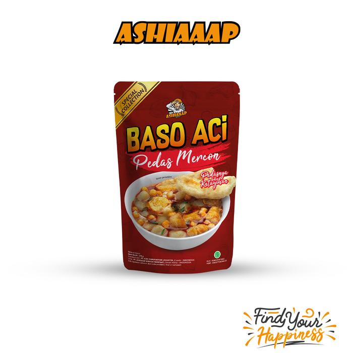 

JJ558 Ashiaaap Bakso Aci Pedas Mercon (175 gram) / Baso Cemilan Instan Super Pedas PROMO