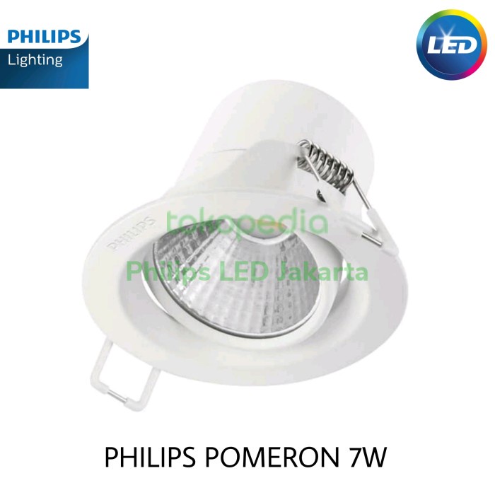 Lampu Philips Spotlight LED POMERON 7W 7 W 7Watt 7 Watt 59776