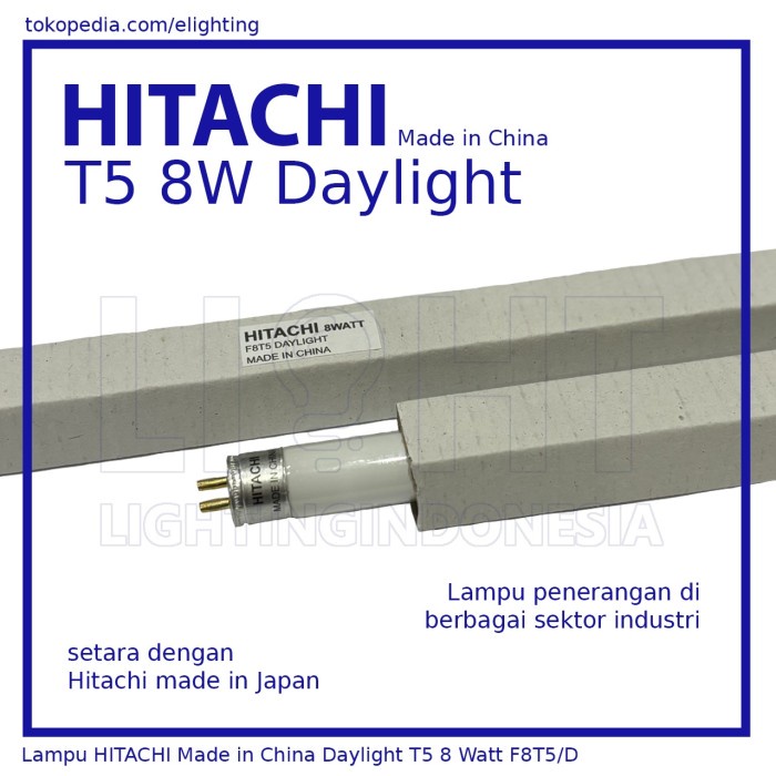 Lampu HITACHI Daylight T5 8 Watt F8T5/D