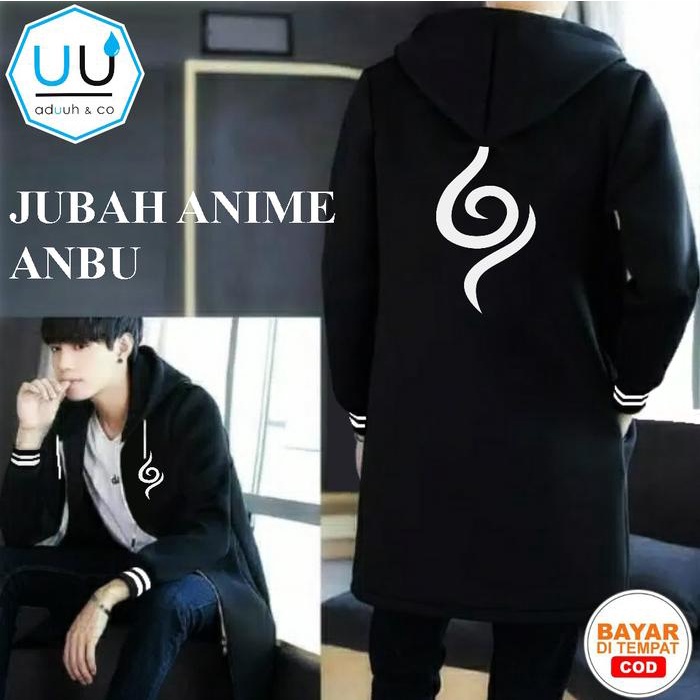 JAKE KORAN STYLE JUBAH HITAM POLOS - JAKET KOREA JUBAH - JAKET HITAM POLOS JUBAH - JAKET SERIAL