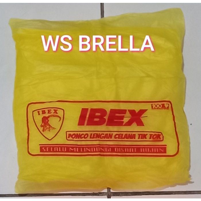 Jas hujan Ponco Lengan Celana IBEX TIKTOK