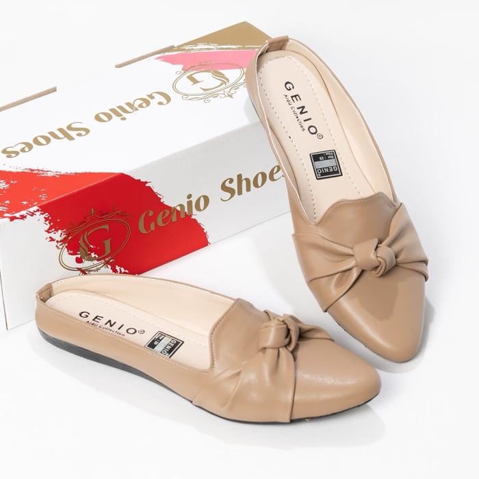 Vidilova Sandal Wanita Slip On Mules Sol Karet Non Slip Shoes
