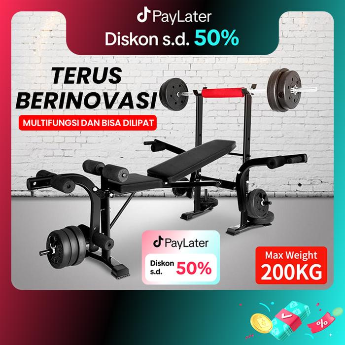 Bench press kecil Multi fungsi Berat Bangku alat olahraga rumahan fitness gym sit up board