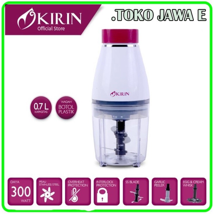 CHOPPER KIRIN KFC 307/KIRIN FOOD CHOPPER PELUMAT Kapasitas 0,7 Liter