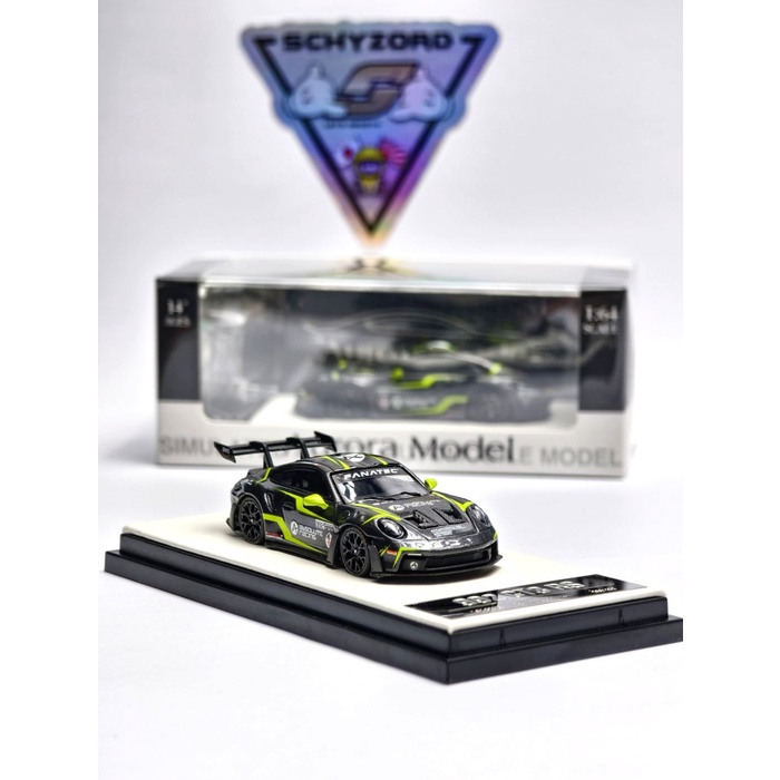 TERLARIS TIME MICRO X AURORA MODEL PORSCHE 911 GT3 RS 992 FULL CARBON FANATEC GT WORLD CHALLENGE