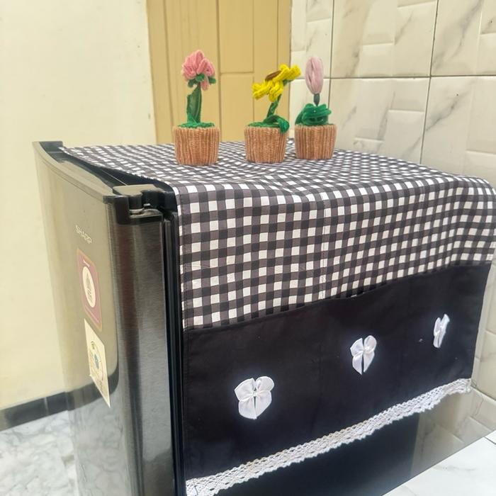 TUTUP KULKAS / COVER KULKAS RENDA