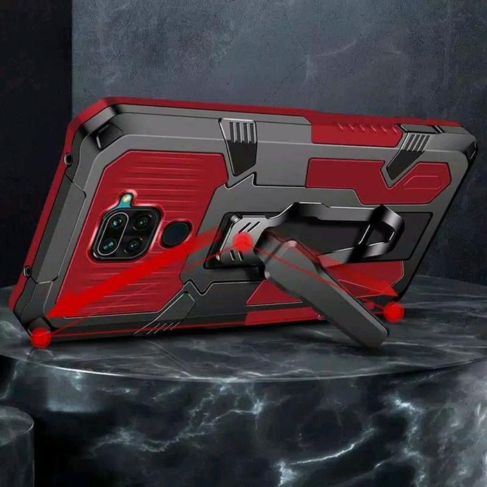 Najwa Gadget Soft Case Xiaomi Redmi Note 9 - Note 9 Pro Soft Case Belt Clip Standing Cover Armor