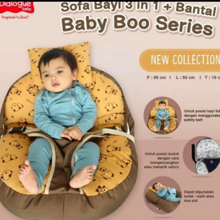 Dialogue baby sofa 3in1 free bantal