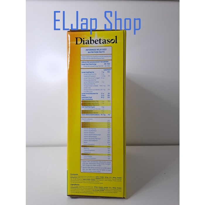 

Susu Bubuk Diabetes Diabetasol Kemasan 1000Gr / 1Kg New