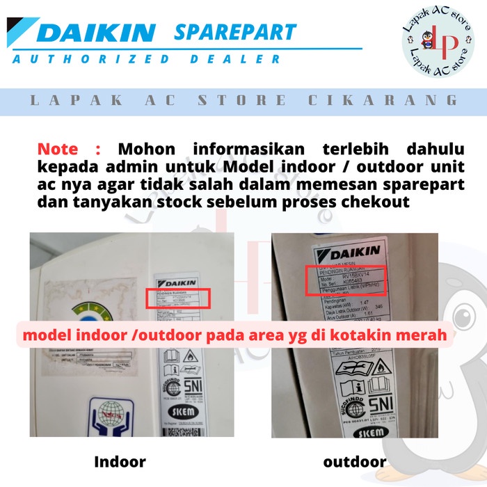 Capacitor Ac Daikin Thailand 1Pk Rc25Nv14 ( 30 + 2 Uf )