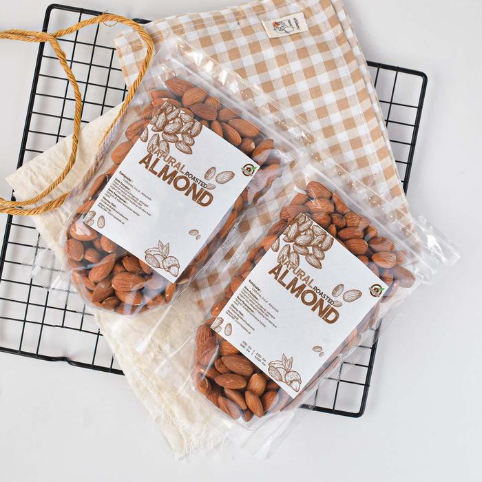 

House Of Organix Pack Of 2 Roasted Almond 250 Gr kacang halal pedas Vacum peanut