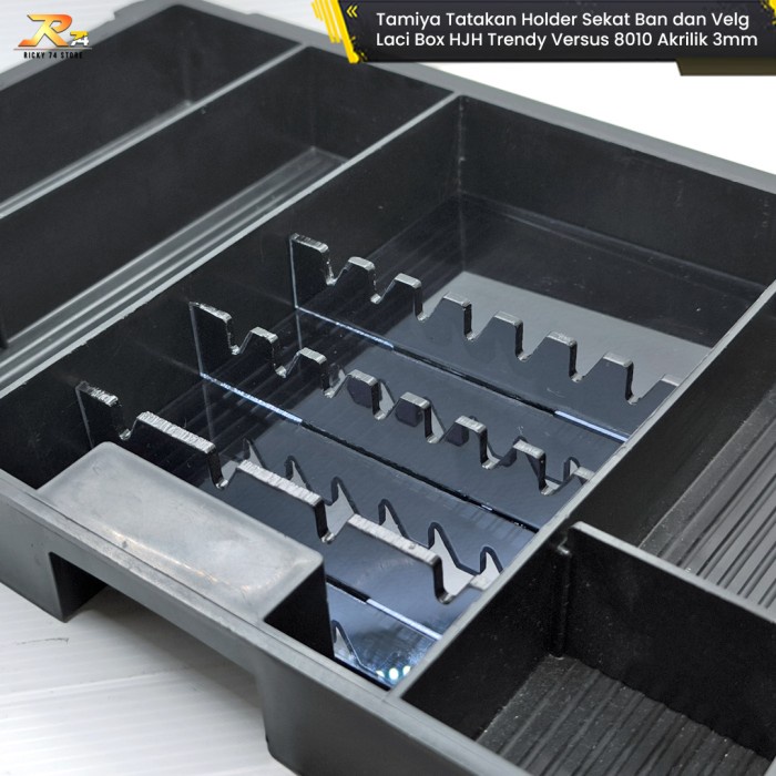 

GRATIS ONGKIR Tamiya Akrilik Tatakan Holder Sekat Ban Velg Tamiya Laci Box HJH Trendy Versus 8010