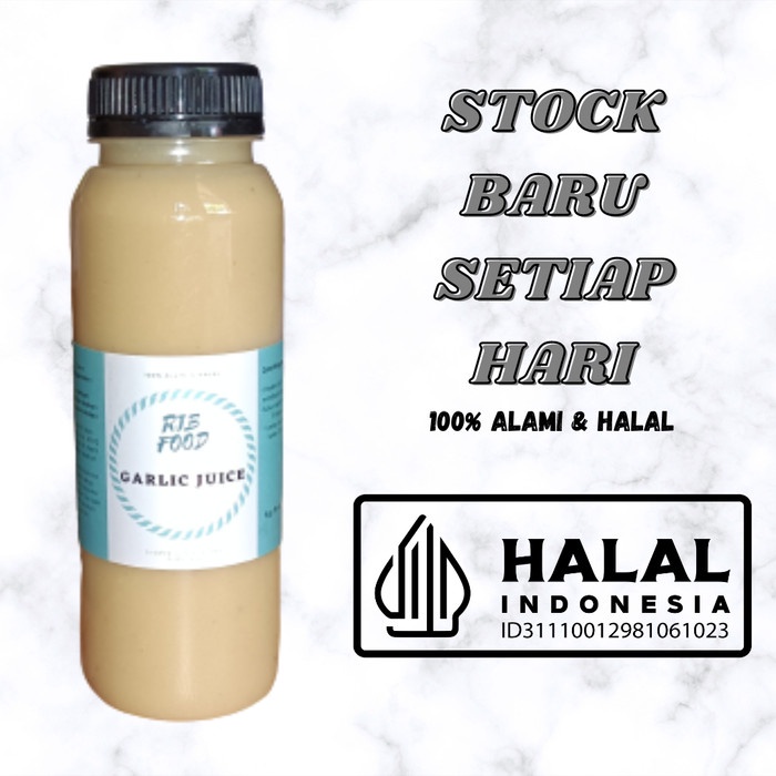 

250ml Jus Bawang Putih Tunggal Jahe Merah Lemon Madu Hutan Cuka Apel