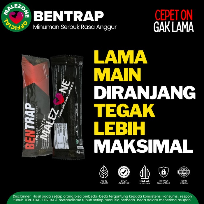 Obat Herbal Kuat Bentrap Stamina Pria Original