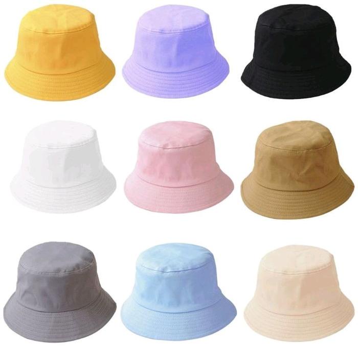 Cap- Bucket Hat Dewasa Topi Bucket Unisex Topi Bucket Hat Pria Dan Wanita