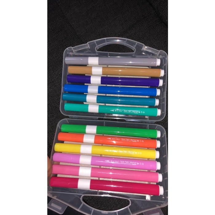 

:::::::] face body paint vtev pen 12 warna mirip snazaroo bentuk spidol mduah dibersihkan