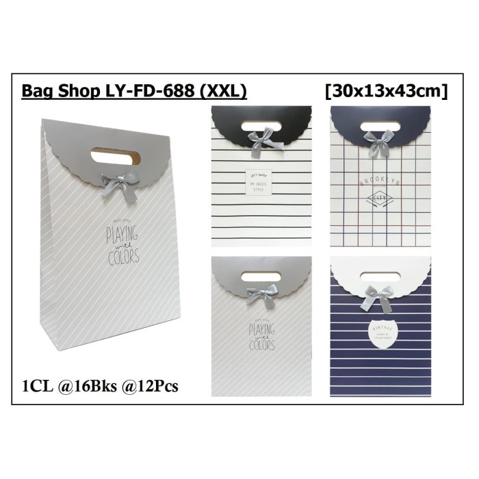 

] shopping bag hampers bag shop tas tutup pita ukuran XXL adam satuan import tebal adam ukuran