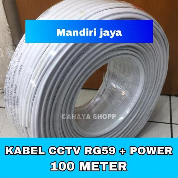 Terpopuler Kabel Cctv Rg59 + Power 100 Meter Bagus