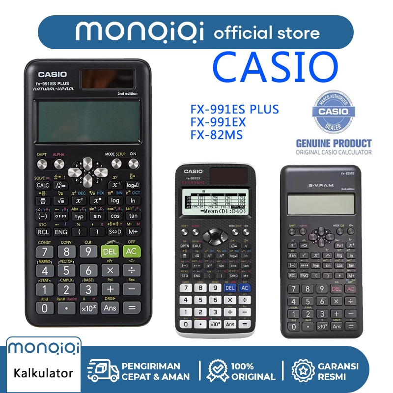 

Kalkulator Scientific Casio Ilmiah FX-991EX/991ES-Plus Calculator Scientific Casio Kalkulator Casio