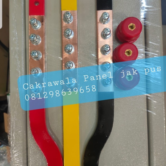 TOP BUSBAR RST TEMBAGA KAPASITAS 200 A PANJANG @ 20 CM -