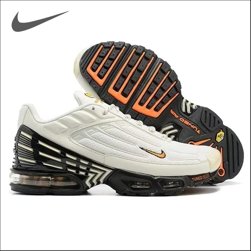 Nike Air Max Plus 3 Tn Black Leather Running Shoes Airmax Desiginer Walk Jogging Outdoor Sports