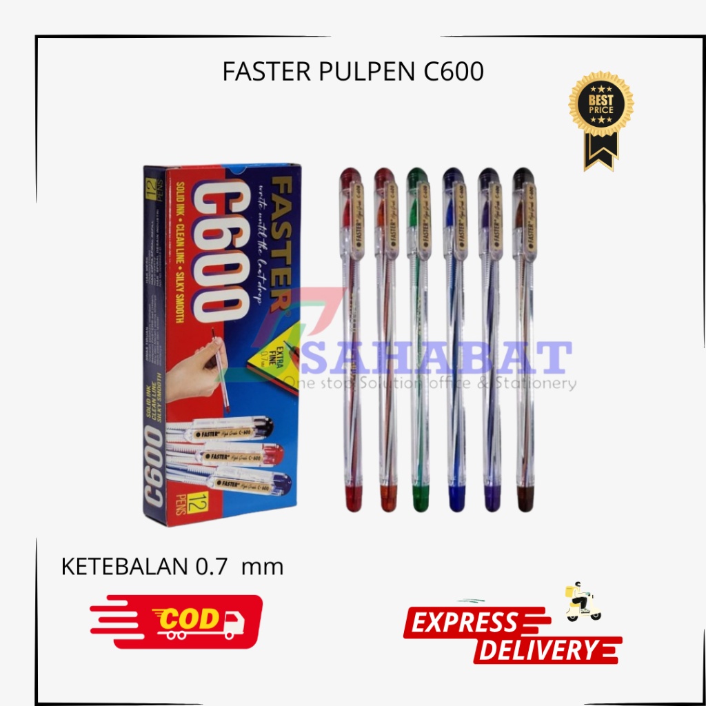 

FASTER PULPEN C 600 / FASTER PEN MURAH / PULPEN MURAH Dw05