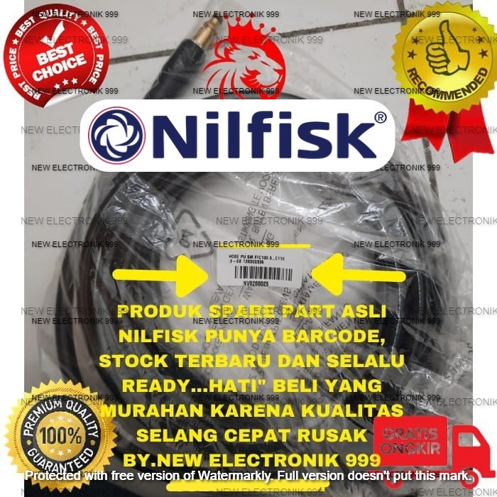 Selang Nilfisk 5M C100 & C110 Original / Hose 5M Nilfisk High Pressure
