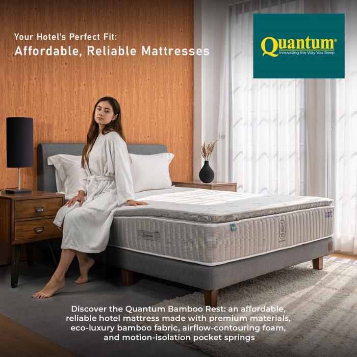 Quantum Furniture - Quantum Hotel Bed Bamboo Rest / Kasur Hotel Premium / PocketSpringMattress