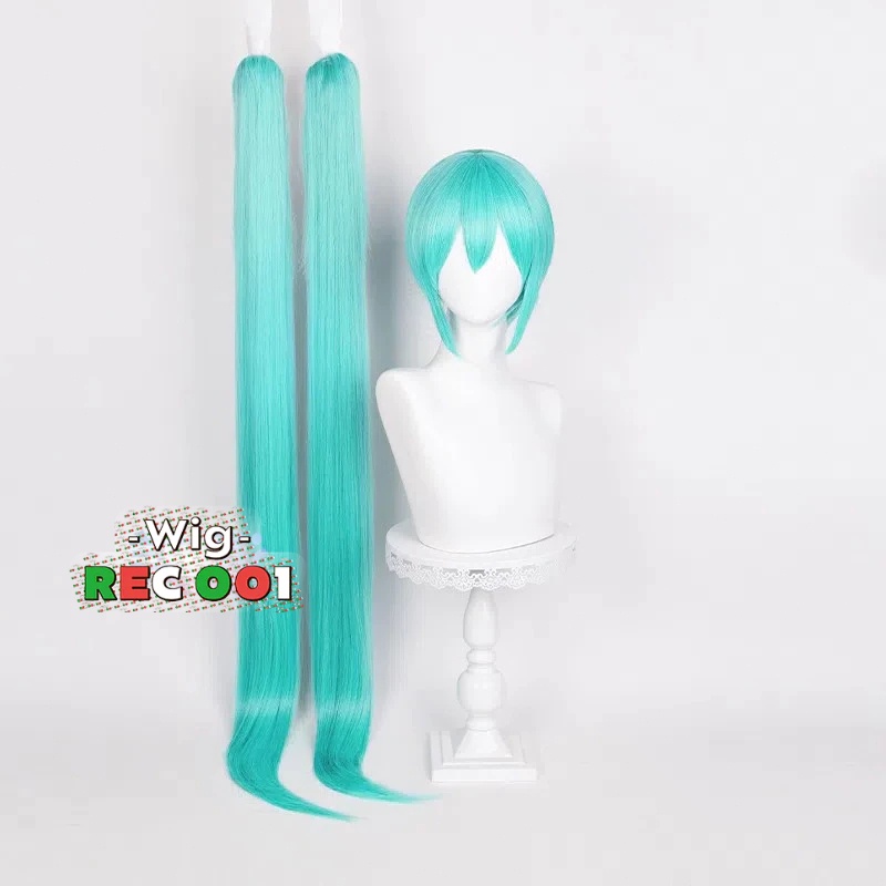 M- Wig Hatsune Miku Wig Cosplay Hatsune Miku Orang Dewasa/Anak-Anak Dapat Menggunakannya Dw05
