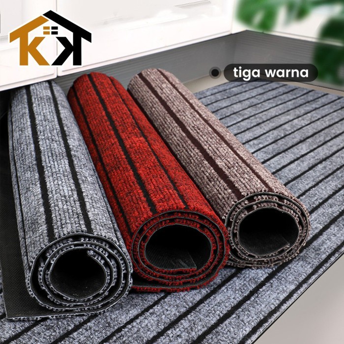 (KK) Kitchen Mat / Keset Dapur Bahan Karet PVC Premium (1SET 2PCS)