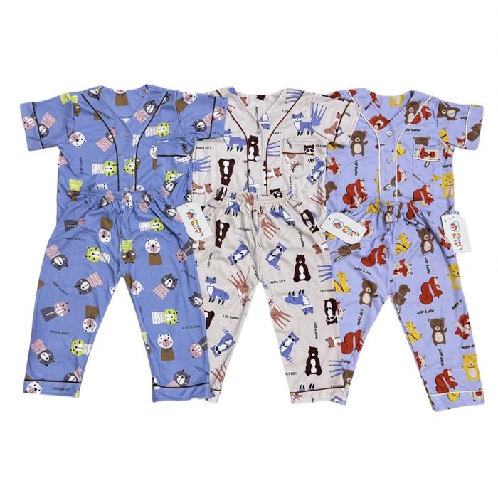 Kiddora- moms gift setelan baju bayi Lengan pendek celana panjang size M L XL / PIYAMA BAJU TIDUR