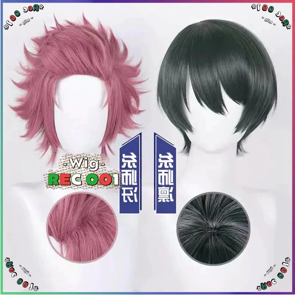 MWig Rin Itoshi Cosplay Sae Itoshi Wig Blue Lock Orang Dewasa/Anak-Anak Dapat Menggunakannya Dw05