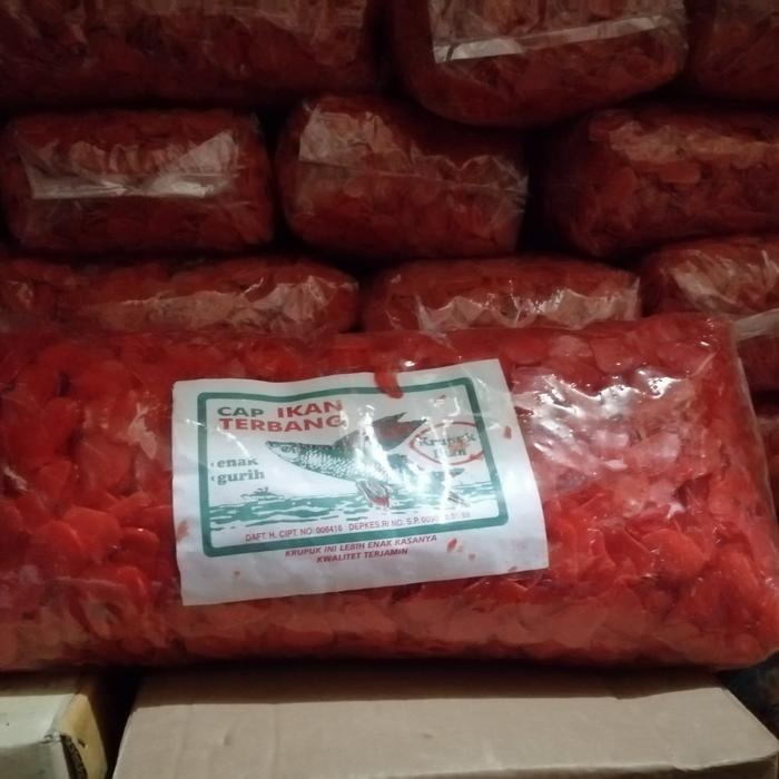 

Kuliner.Kita Kerupuk Merah Cap Ikan Terbang(4Kg)