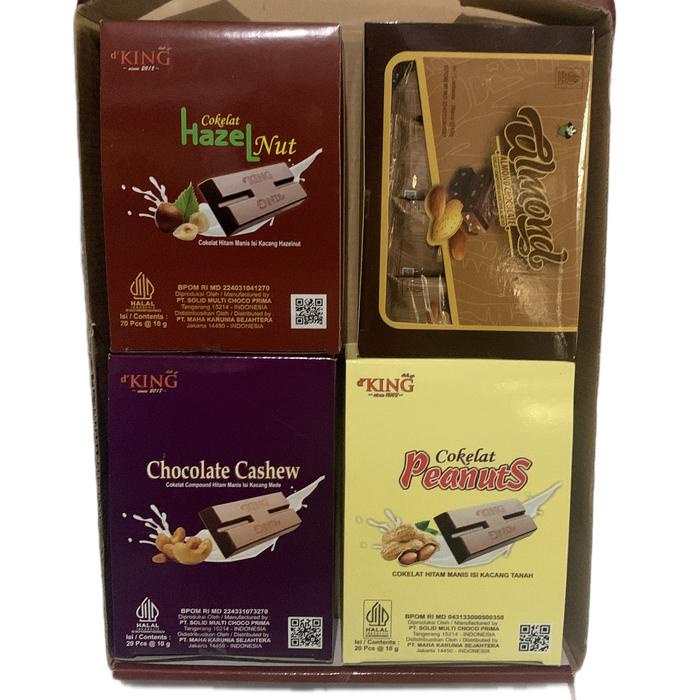

Kuliner.Kita Coklat Varian Kacang ( 1 Pak Cashew, 1 Pak Hazelnut, 1 Pak Almond & 1 Pak Peanut )