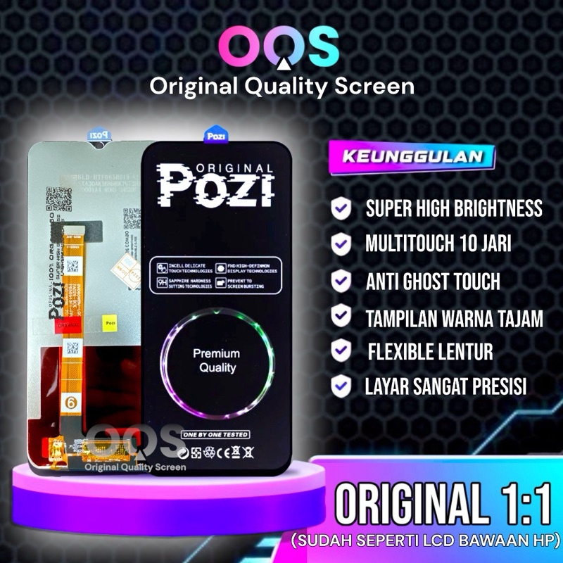 LCD OPPO REALME C3 / A5 2020 / A9 2020 / A31 2020 / REALME 5 / 5i / 6i / A11X ORIGINAL MEETOO / POZI