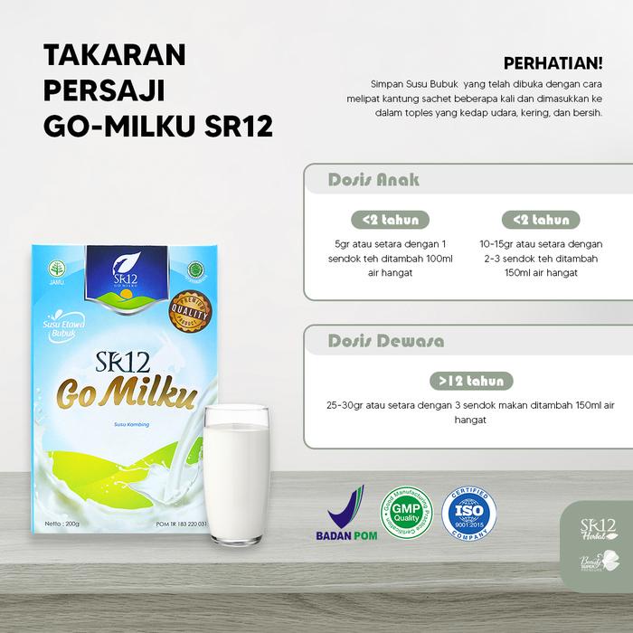 

Terlaris- Sr12 Go Milku (Susu Kambing Etawa Bubuk Kaya Manfaat) Netto 600 Gr