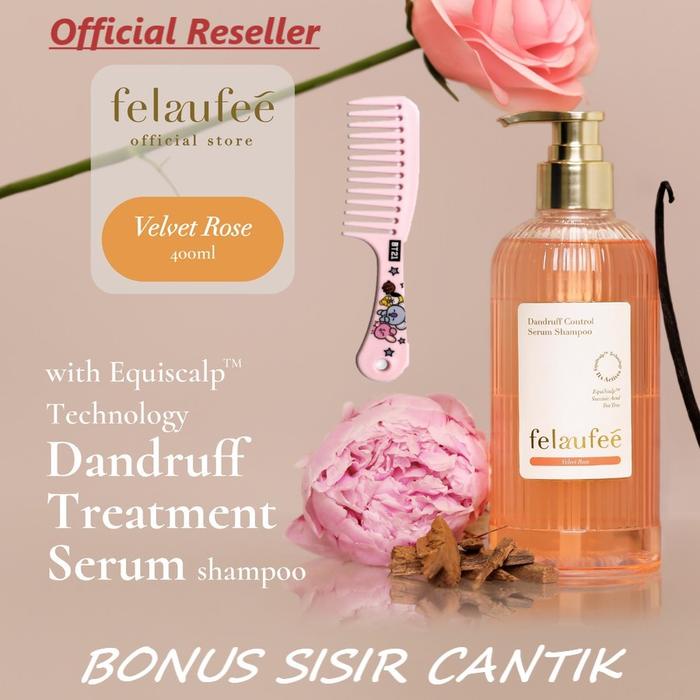 FELAUFEE - Dandruff Treatment Serum Shampoo - Velvet Rose Anti Ketombe Equiscalp Technology