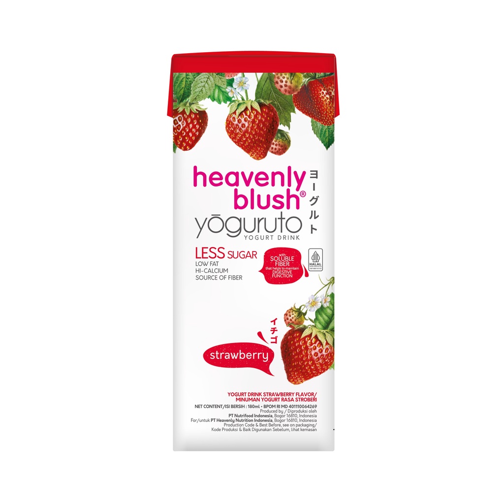 

Heavenly Blush Yoguruto Drink Strawberry 180 gram