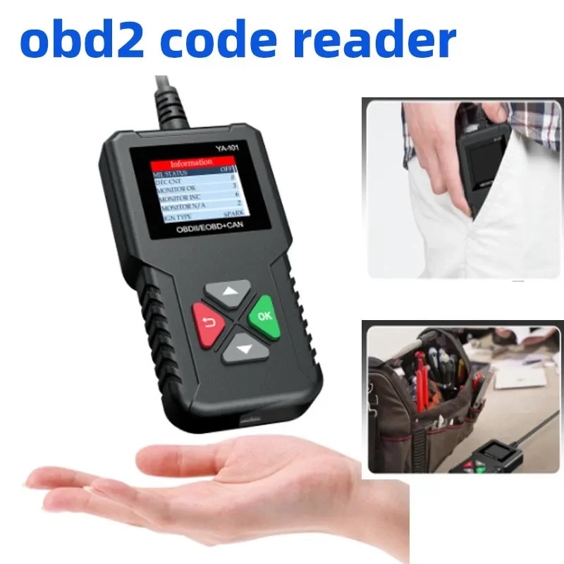 SALE YA101 Code Reader OBDII/EOBD YA-101 Upgrade With USB Life Long Enhanced OBD2 Scanner PK CR3001 