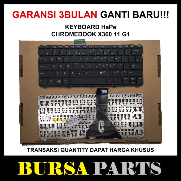 KEYBOARD HAPE CHROMEBOOK X360 11 G1 BLACK