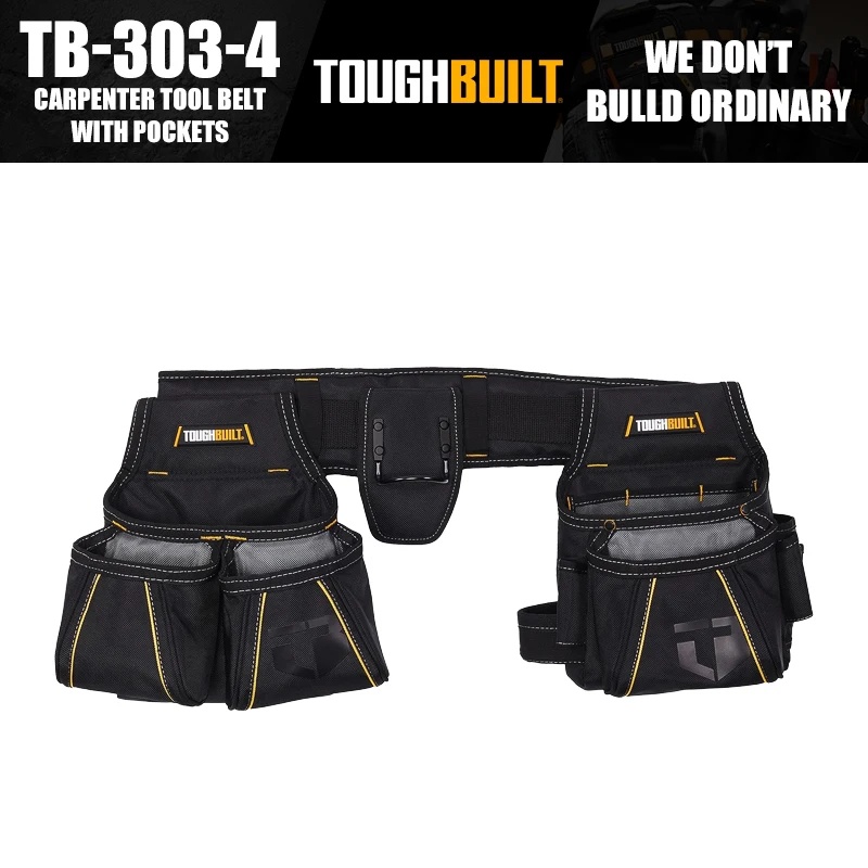 ToughBuilt TB-303-4 Carpenter Tool Belt Tools Packaging Bag