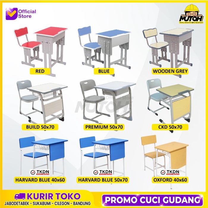 Meja belajar Set meja kursi sekolah MUTOH2000 SERIES