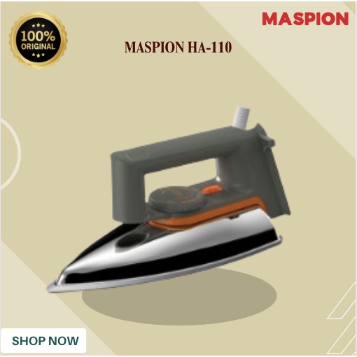 SETRIKA MASPION HA-110/HA110/HA110/HA 110/HA-110/HA 110/MASPION SETRIKA LISTRIK/SETRIKA LISTRIK
