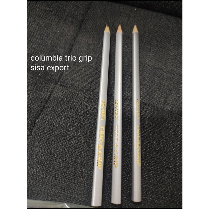 

Buruan beli] pensil columbia trio grip sisa export satuan ( silver)