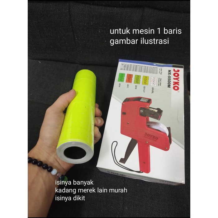 

@#@#@#] sticker label harga 1 harga warna kuning yosep torosan isi 10 roll